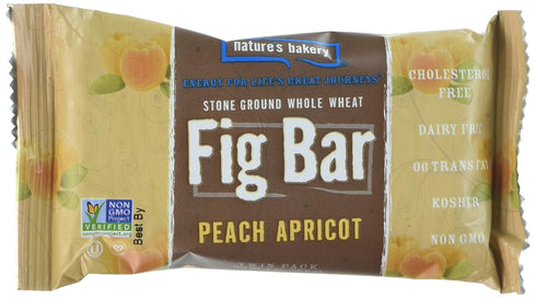 Natures Bakery Whole Wheat Fig Bar, Peach Apricot, 6 Count (Pack of