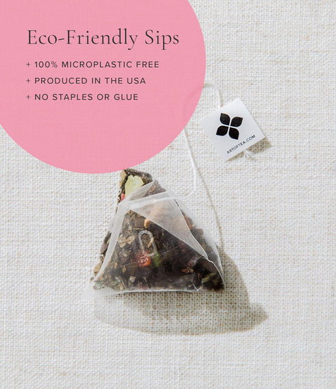 50 Art of Tea | Organic English Breakfast Tea | Pyramid Tea Bag Sachet Bulk Box