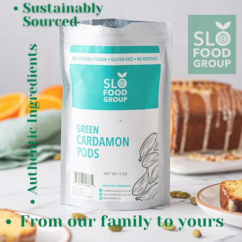 16 Oz. Slofoodgroup Green Cardamom Pods -Natural Cardamom Spice