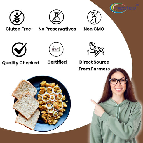 250 Neotea Soya Chunks | Soya Wadi | Small Soya | Gm Non-GMO, Gluten Free, Low Fat, Low Sodium, Vegan, Meat Substitute