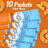 10-Packet 0.7 OZ (Pack 12) Crystal Light On The Go Peach Mango With Caffeine Drink Mix, Box
