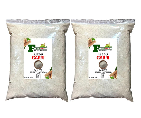Ijebu Garri 5LB | 80oz Bag - 2 PACKS | Nigeria White