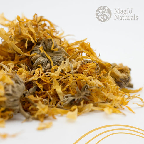 (1 MagJo Naturals, Calendula Flower Pound Bag) whole dried calendula flowers and petals, Calendula officinalis, loose