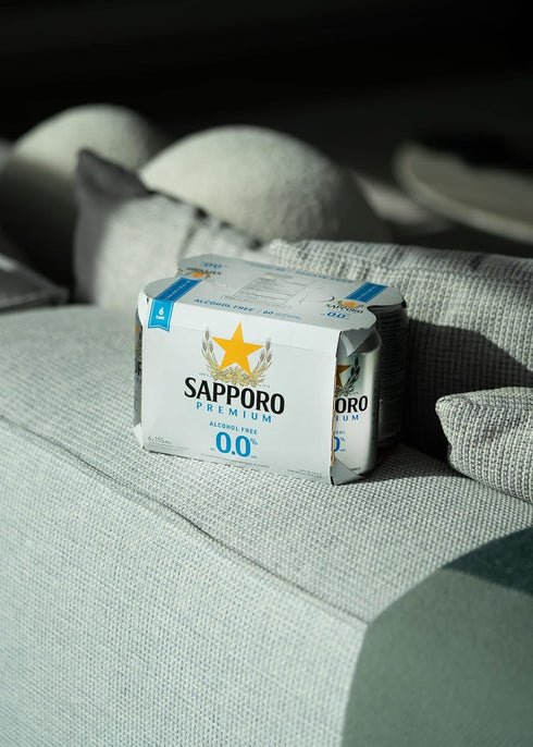 6-pack 12oz Sapporo Premium Non-Alcoholic Beer - cans