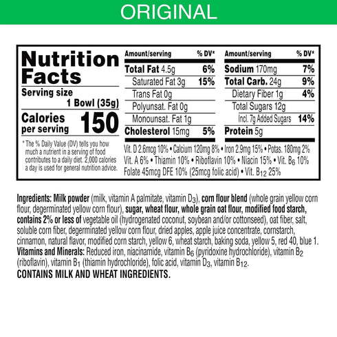 Apple Jacks (6 Insta-Bowls Cold Breakfast Cereal, Instant Cereal, Kids Snacks, Original Cups)