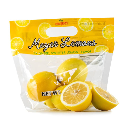 Melissa's Meyer Lemons (5lbs), Fresh Citrus for Baking, Cooking, or Juicing
