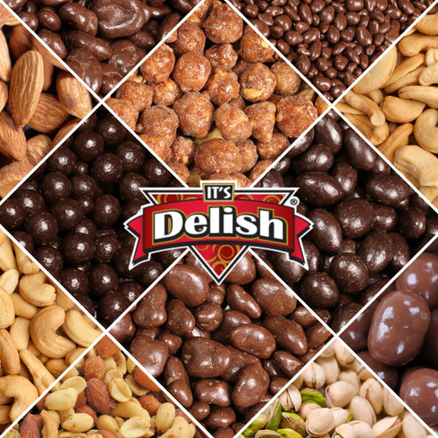 5 lbs Gourmet Toffee Coated Hazelnuts by Its Delish, Bulk Bag | Butter Flavored Candied Roasted Hazelnut Covered |