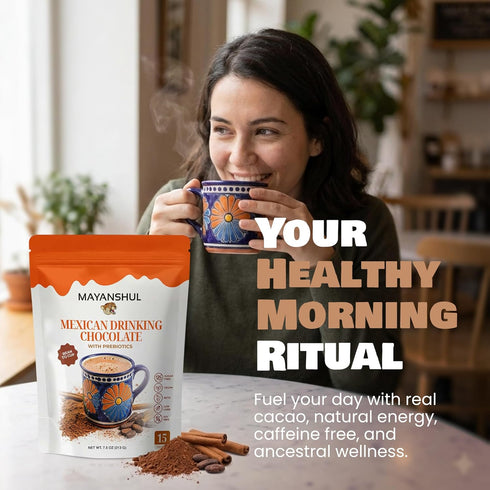 15 Mexican Drinking Chocolate Authentic Mexican Hot Chocolate, Real Cacao, Cane Sugar Free, Blood Sugar Friendly