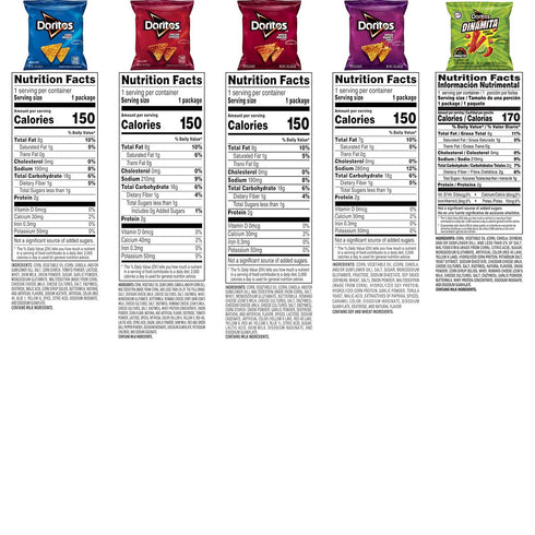 Pack Doritos Flvrd Tortilla Chis Variety Doritos Variety