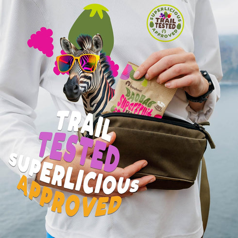 Pack 30 Baobest Superfruit Bites - Baobab Fruit Snack Variety - Berry, Mango, and Raspberry - Vegan, Gluten Free, High