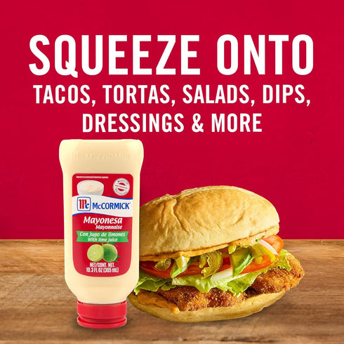 10.3 oz McCormick Mayonesa (Mayonnaise) with Lime Juice, fl