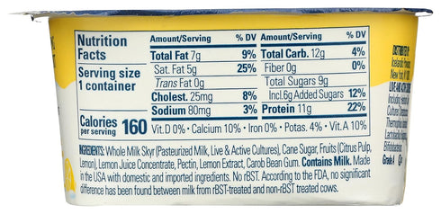 4.4 Icelandic Provisions, Yogurt Krimi Lemon, Ounce