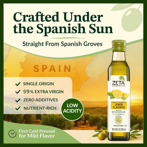 Zeta 8.5fl oz. Pack 3 Extra Virgin Olive Oil with Lemon