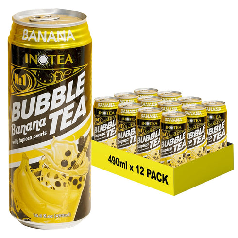Inotea Bubble Tea with Tapioca Pearls - Delicious, Instant Boba Tea -