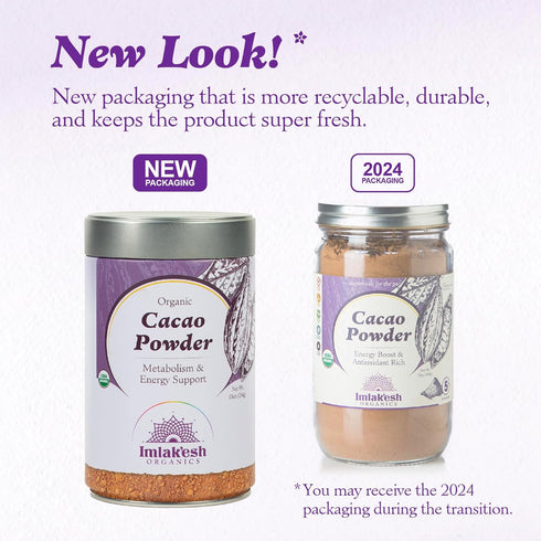 Imlakesh (10oz Organics Cacao Powder Metal Jar)