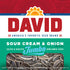 DAVID Roasted and Salted Jumbo Sunflower Seeds, Sour Cream and Onion Flavor, 5.25oz
