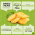 (32oz, 2 LB) NUT CRAVINGS - Dried California Pears, No Sugar Added, Unsweetened Sweet Healthy Snack, Vegan, Kosher