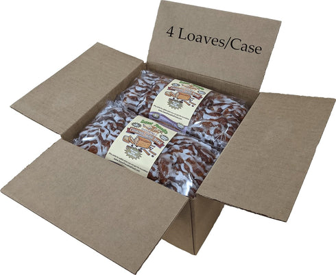 Sweet Paradise Fine Foods 20 (Pack 4)) Gourmet Cinnamon Bread | All Natural, Sweet, Delicious, Moist, Unsliced, Freezer