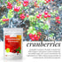 100% (3.5 Oz) powbab Cranberry Powder from USA Grown Organic Dried Cranberries. No Added Sugar. Pure Fruit, Unsweetened