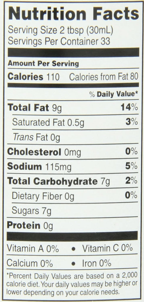 Virginia Brand 33.8 (Pack 6) Vidalia Onion Vinegarette, Ounce