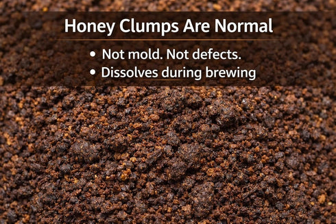 Bee Great 12 oz Honey Coffee, Ground Arabica Coffee Crafted with Honey, Smooth Low-Bitterness Coffee, Not Sweet, No