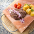 Set 12 8 1.5 Onlyfire Himalayan Salt Block Cooking Plate with Steel Tray x x for Cooking, Grilling, Cutting and Serving