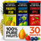 ZEARAW Healthy Fruit Snacks for Adults and Kids 30 Fruit Leather with