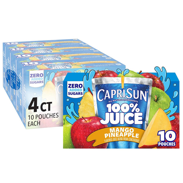 Capri Sun Mango Pineapple Flavored 100% Juice Blend from Concentrate with Added