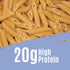 8oz (3 Pack) 20g 2g 26g Care Free Kitchen Plain Penne Keto Pasta Noodles, High Protein, Low Carb Net Carbs, High Fiber