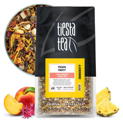 Tiesta Tea - Peach Party, Peach Hibiscus Herbal Tea, Premium Loose Leaf