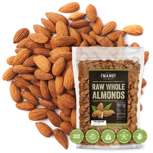 Raw California Almonds 48 oz (3 lbs) | Natural | Whole |