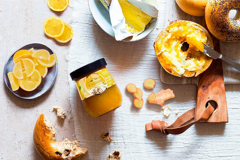 11.64 oz 35% Tuscanini Italian Lemon Ginger Preserves, Jar | Real Fruit | Premium Spreadable Fruit Jam |No High