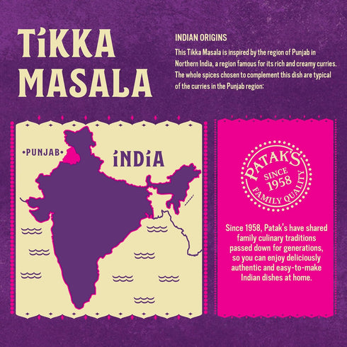 Simmer 15 oz 3-Pack Patak's Tikka Masala Sauce, Reduced Fat & Sodium, Medium-Spiced Curry with Yogurt, Tomatoes