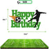 Soccer Cake Topper, Happy Birthday Sign, Football Player Cake Decorations for Sport Theme Birthday Party Supplies