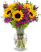 Stargazer Barn Wildflower Bouquet with Vase Mothers Day Flowers for Mom Fresh