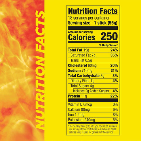 1.94 oz. (18 Count) Slim Jim Monster Smoked Meat Sticks, Teriyaki Flavor, High Protein