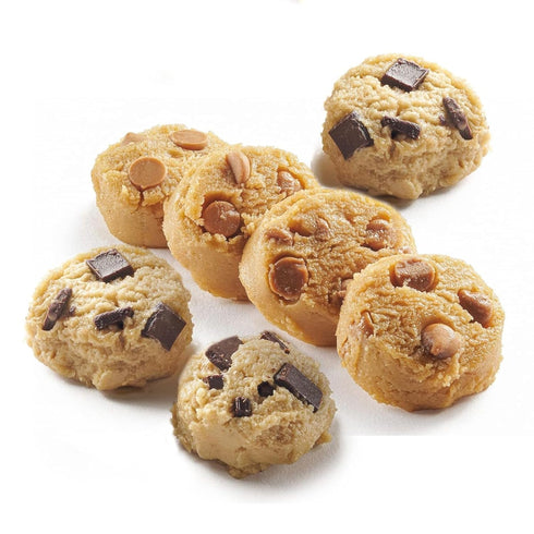 David's Cookies Preformed Frozen Cookie Dough Chocolate Chunk & Peanut Butter, Ready-to-Bake