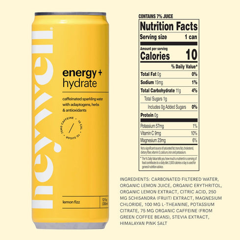 Pack, 12 (Pack 6) Heywell Sparkling Adaptogenic, Trial Fluid Ounce of - Organic, Non GMO, Vegan, Gluten Free, Dairy
