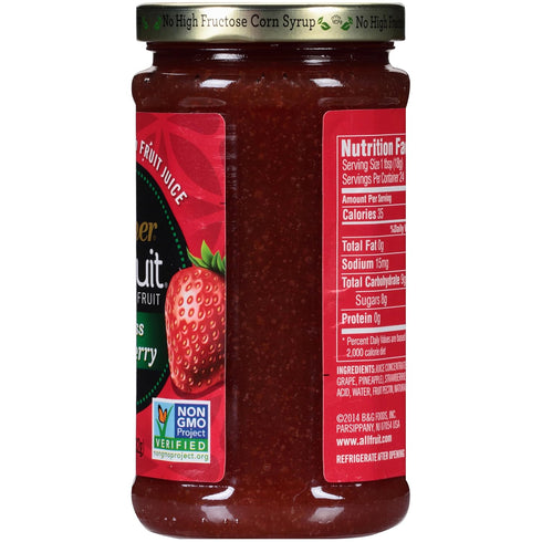 Polaner 15.25 All Fruit Spreadable Fruit, Seedless Strawberry, Ounce