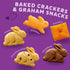 Pack, 12 11 oz Annie's Organic Variety Cheddar Bunnies, Bunny Grahams and Cheddar Squares, Pouches