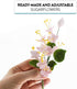 1 Count Global Sugar Art Cherry Blossom Sugar Flower Spray Gumpaste Flowers for Cakes Handmade Cake Decorations Sakura