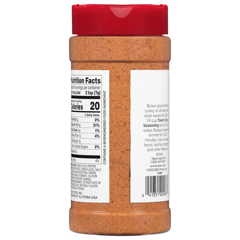 Tone's Taco Seasoning Blend, 10 Ounce