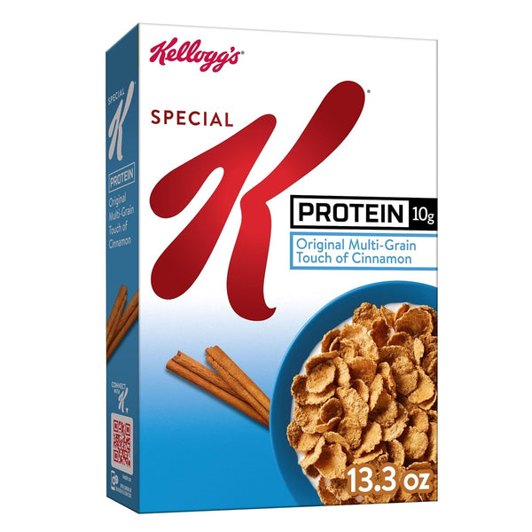 Kellogg's Special K Protein Cold Breakfast Cereal, 15g Protein, 11 Vitamins and Minerals,