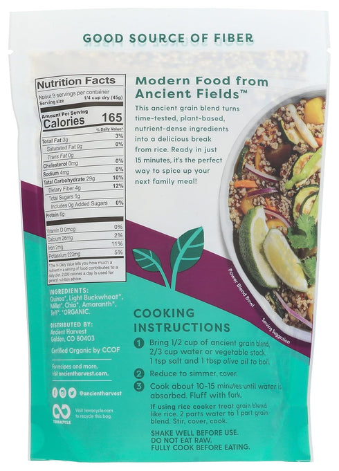 14.4 OZ ANCIENT HARVEST Organic Ancient Grain Power Blend