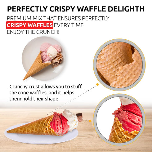 5 Lbs 112 (5 Lbs, OldSoul Professional Cone Waffle Mix | Original Flavour | | Ice Cream Cones Traditional)