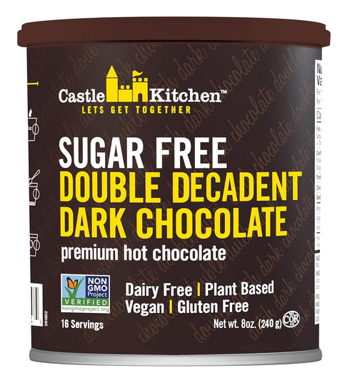 Castle Kitchen Sugar Free Double Decadent Dark Hot Chocolate - Premium Plant