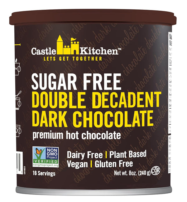 Castle Kitchen Sugar Free Double Decadent Dark Hot Chocolate - Premium Plant