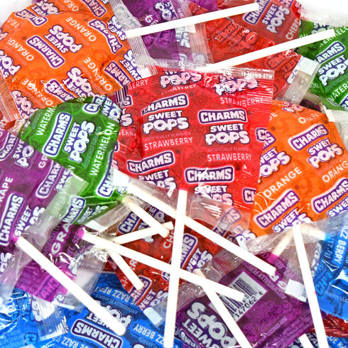 Charms Sweet Pops, Assorted Fruit Flavors, 48-Count Box