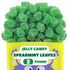 2 Spearmint Leaves Jelly Candy - Pound Bulk Bag - Classic Spearmint Candy with Soft Chewy Texture - Leaf Shaped Mint