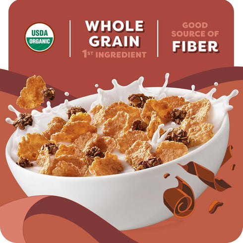 17.2oz (1 (Pack 2) Kashi Breakfast Cereal, Organic, Whole Grain, Cocoa Clusters, Box Box)